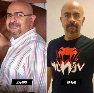man transformation in top gym